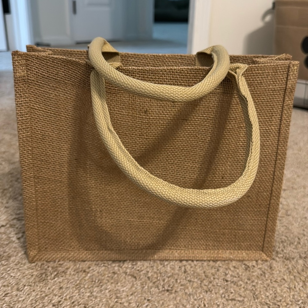 Burlap purse